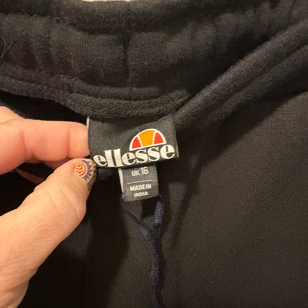 Elllesse NWT Black Crystal Women's Jogger Pants ss 12 (L/XL) - Picture 6 of 9